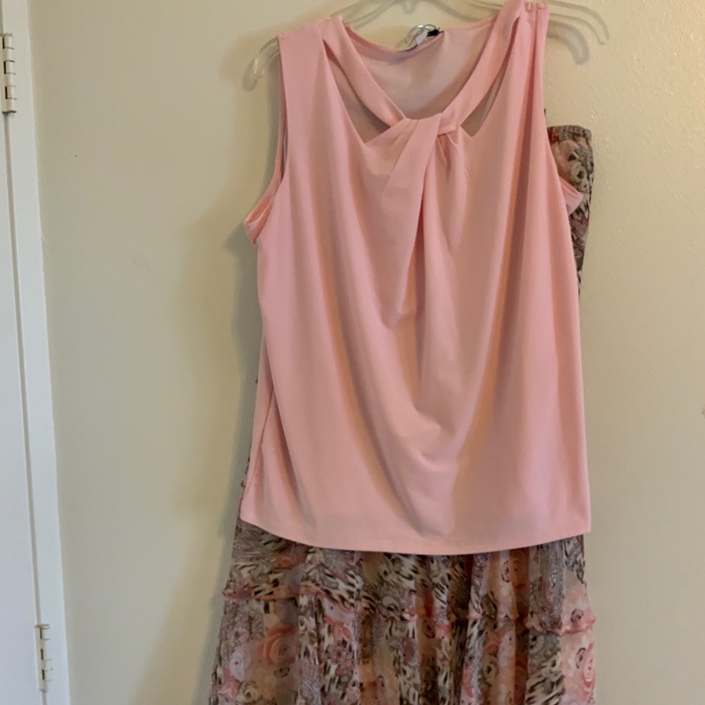 Nine West top and Easy Care skirt